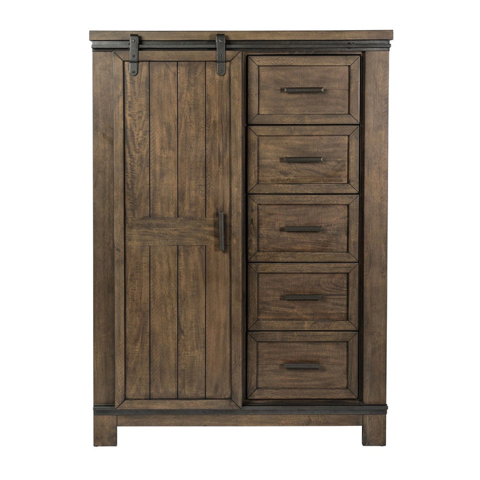 Thornwood Hills Sliding Door Chest in Rock Beaten Gray image