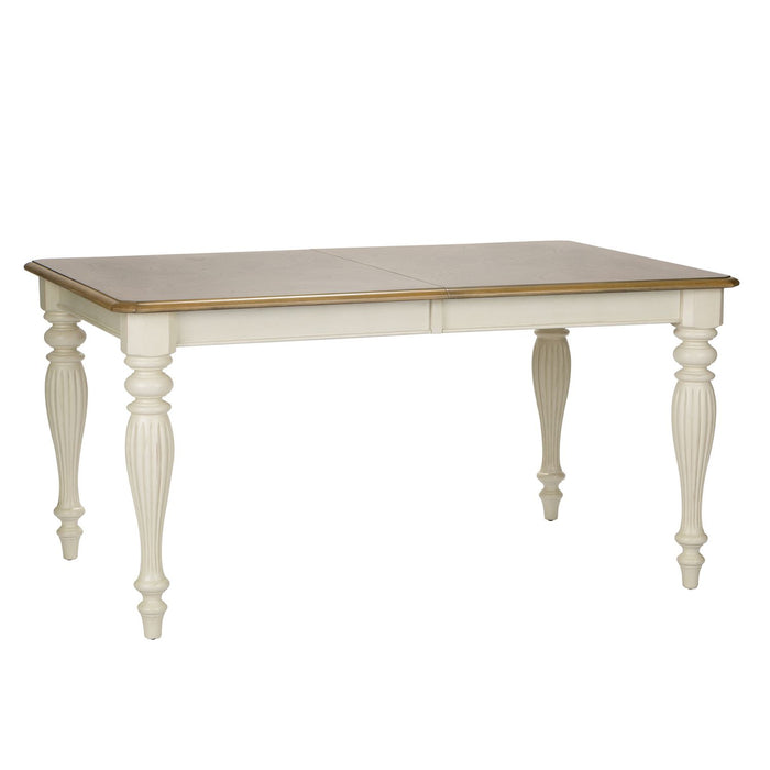 Cumberland Creek Rectangular Leg Table in Nutmeg/White - Plourde Furniture Co (Caribou, ME)