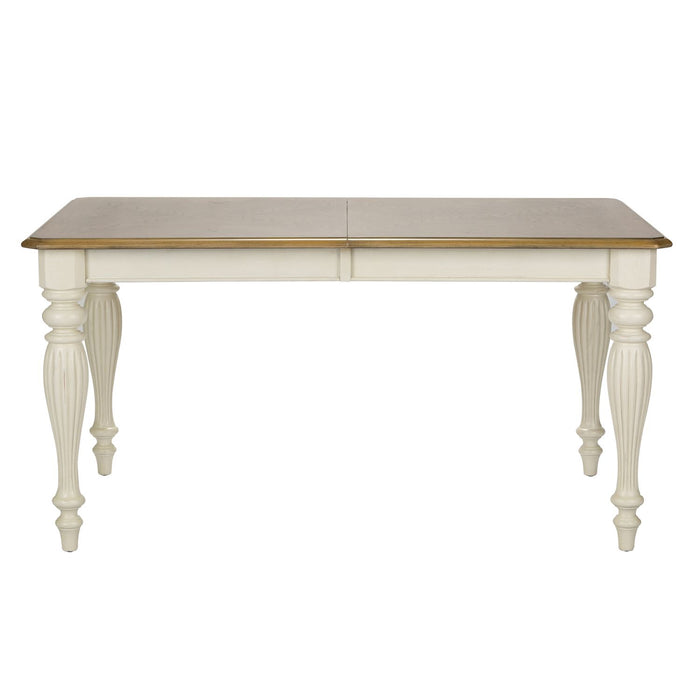 Cumberland Creek Rectangular Leg Table in Nutmeg/White - Plourde Furniture Co (Caribou, ME)