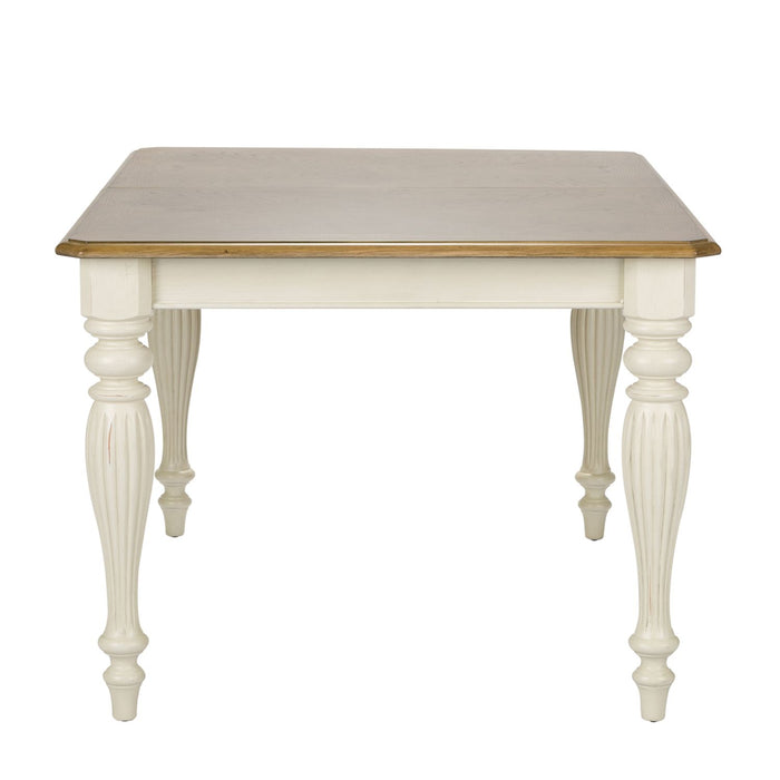 Cumberland Creek Rectangular Leg Table in Nutmeg/White - Plourde Furniture Co (Caribou, ME)