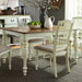 Cumberland Creek Rectangular Leg Table in Nutmeg/White image