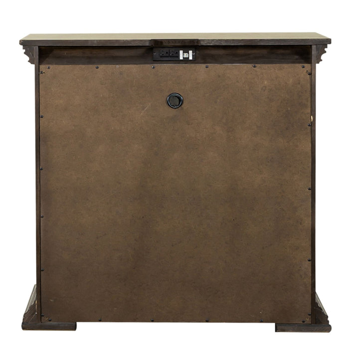 Big Valley Bedside Chest w/ Charging Station - Plourde Furniture Co (Caribou, ME)