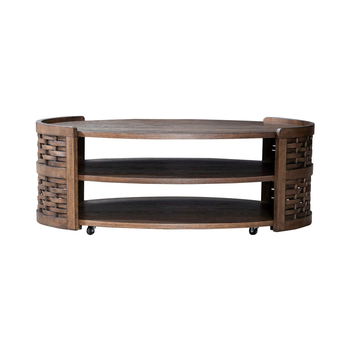 Warren Park Oval Cocktail Table - Plourde Furniture Co (Caribou, ME)