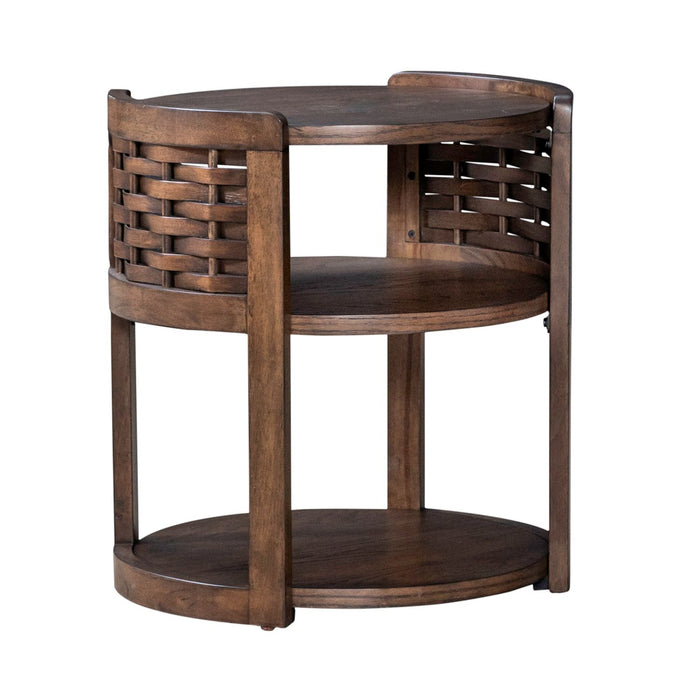 Warren Park Round Chairside Table - Plourde Furniture Co (Caribou, ME)