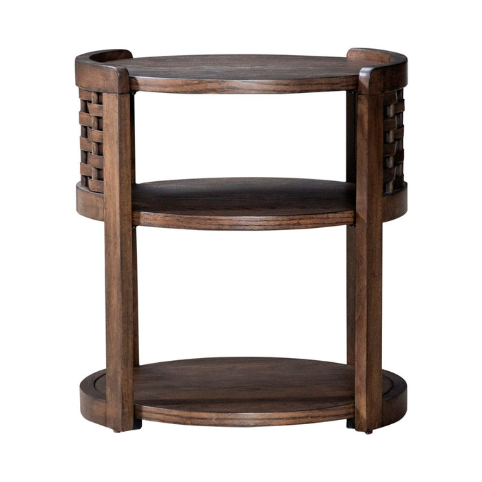 Warren Park Round Chairside Table - Plourde Furniture Co (Caribou, ME)