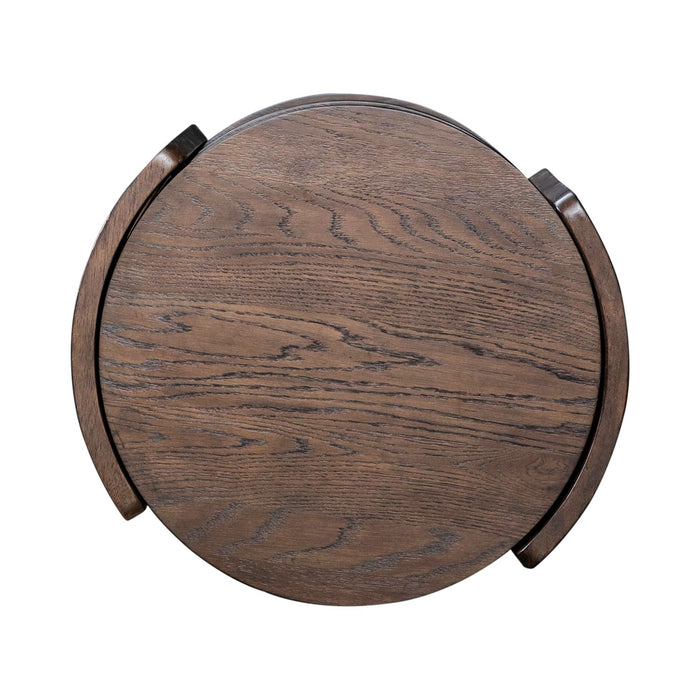 Warren Park Round Chairside Table - Plourde Furniture Co (Caribou, ME)