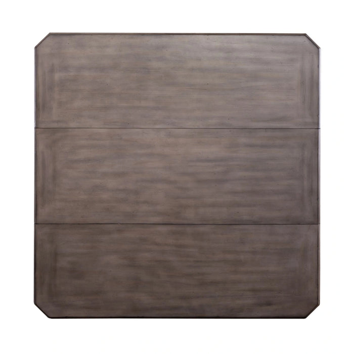 Ocean Isle Gathering Table in Antique White with Weathered Pine image