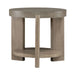 Affinity Round End Table in Dusty Taupe with Concrete Top image