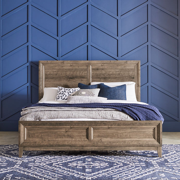 Ridgecrest King California Panel Bed, Dresser & Mirror, Night Stand - Plourde Furniture Co (Caribou, ME)