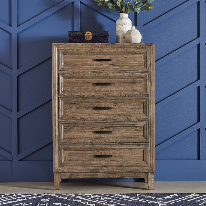 Ridgecrest King Storage Bed, Dresser & Mirror, Chest, Night Stand - Plourde Furniture Co (Caribou, ME)