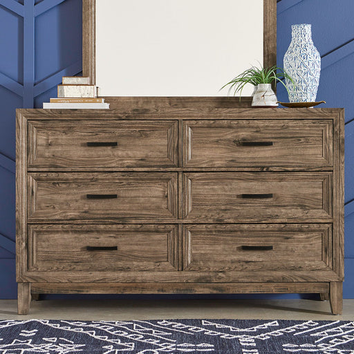 Liberty Furniture Ridgecrest 6 Drawer Dresser in Cobblestone image