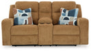 Kanlow Reclining Loveseat with Console - Plourde Furniture Co (Caribou, ME)