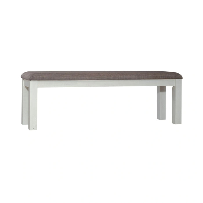 Brook Bay Uph Dining Bench in Textured White image