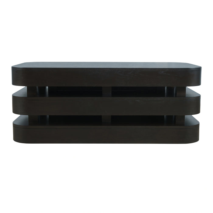Brix Rectangular Cocktail Table With Casters