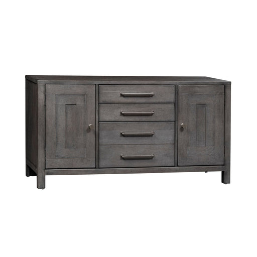 Modern Farmhouse Credenza in Dusty Charcoal - Plourde Furniture Co (Caribou, ME)