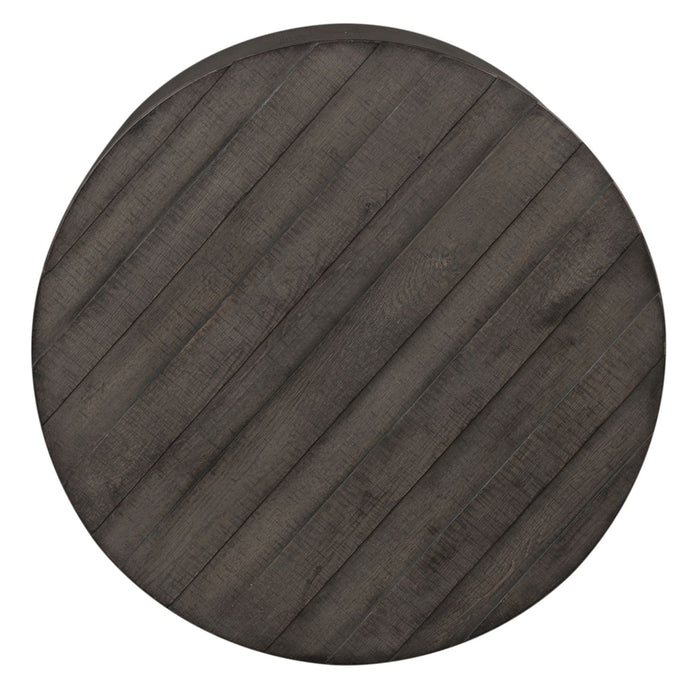 Modern Farmhouse Drum Cocktail Table - Plourde Furniture Co (Caribou, ME)