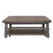 Modern Farmhouse Oversized Square Cocktail Table - Plourde Furniture Co (Caribou, ME)