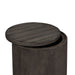 Modern Farmhouse Drum End Table - Plourde Furniture Co (Caribou, ME)