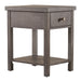 Modern Farmhouse Drawer Chair Side Table - Plourde Furniture Co (Caribou, ME)