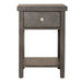 Modern Farmhouse Drawer Chair Side Table - Plourde Furniture Co (Caribou, ME)