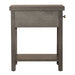 Modern Farmhouse Drawer Chair Side Table - Plourde Furniture Co (Caribou, ME)