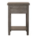 Modern Farmhouse Drawer Chair Side Table - Plourde Furniture Co (Caribou, ME)