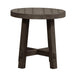 Modern Farmhouse Splay Leg Round End Table - Plourde Furniture Co (Caribou, ME)