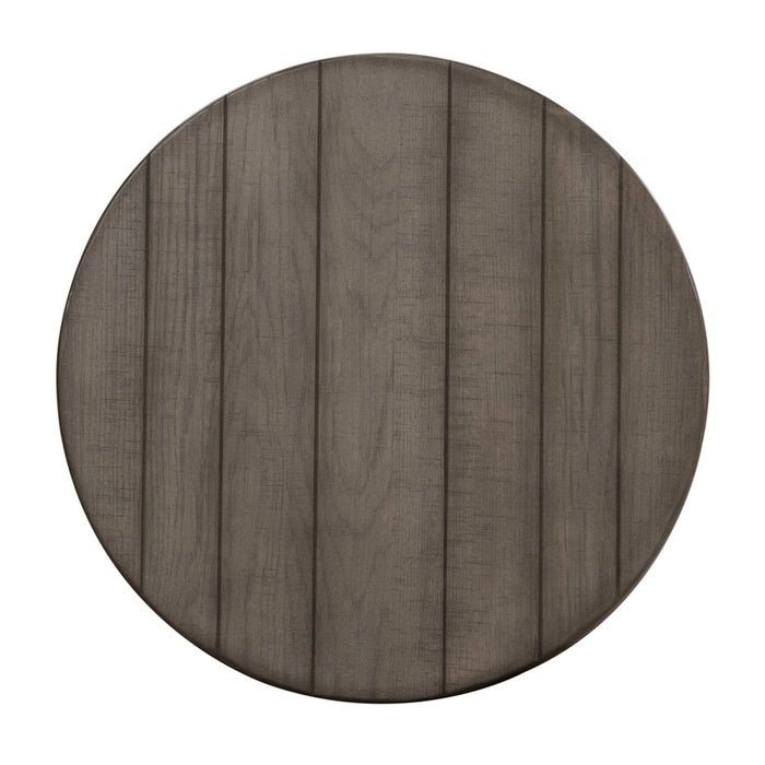 Modern Farmhouse Splay Leg Round End Table - Plourde Furniture Co (Caribou, ME)