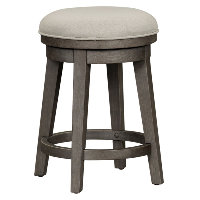 Modern Farmhouse Console Swivel Stool - Plourde Furniture Co (Caribou, ME)