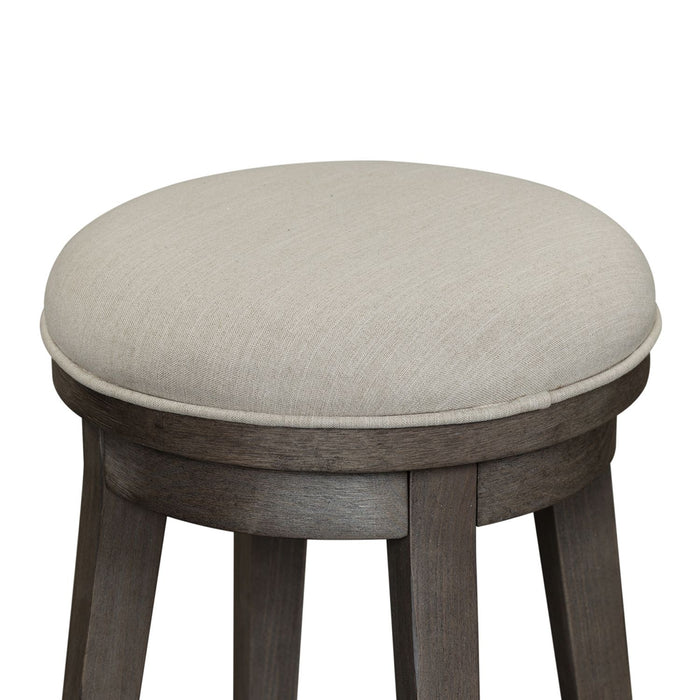 Modern Farmhouse Console Swivel Stool - Plourde Furniture Co (Caribou, ME)