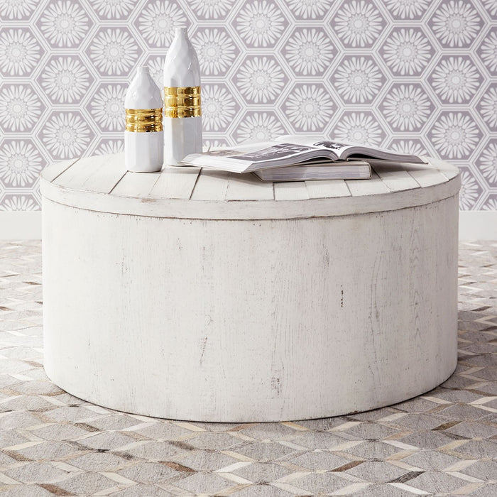 Modern Farmhouse Drum Cocktail Table image