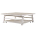 Modern Farmhouse Oversized Square Cocktail Table - Plourde Furniture Co (Caribou, ME)