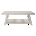 Modern Farmhouse Oversized Square Cocktail Table - Plourde Furniture Co (Caribou, ME)
