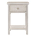 Modern Farmhouse Drawer Chair Side Table - Plourde Furniture Co (Caribou, ME)