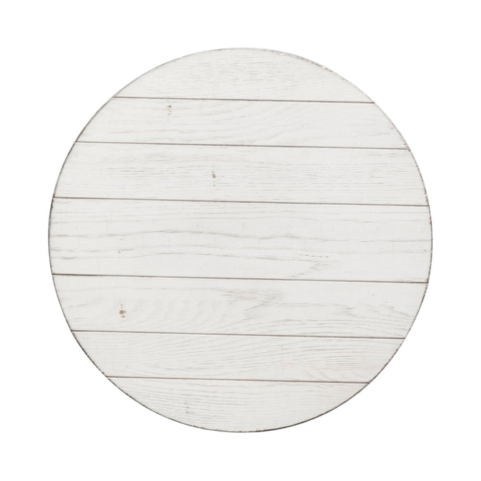 Modern Farmhouse Splay Leg Round End Table - Plourde Furniture Co (Caribou, ME)