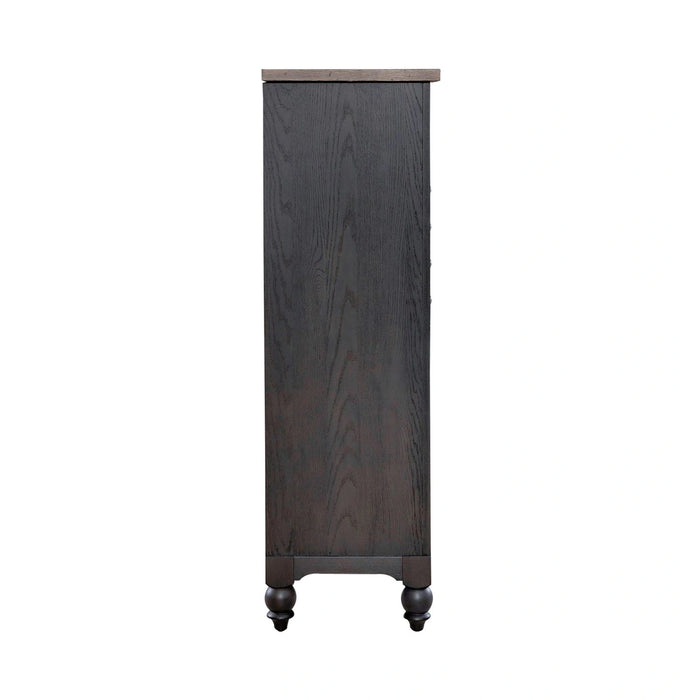 Americana Farmhouse 12 Drawer Chesser in Black image