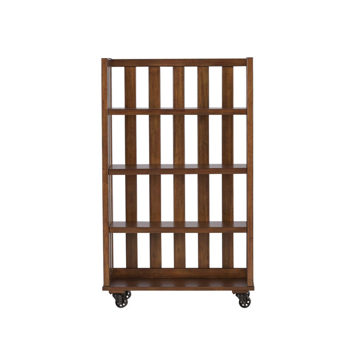 Arlington House Open Bookcase in Cobblestone Brown - Plourde Furniture Co (Caribou, ME)