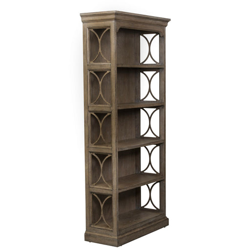 Simply Elegant Bookcase in Heathered Taupe - Plourde Furniture Co (Caribou, ME)