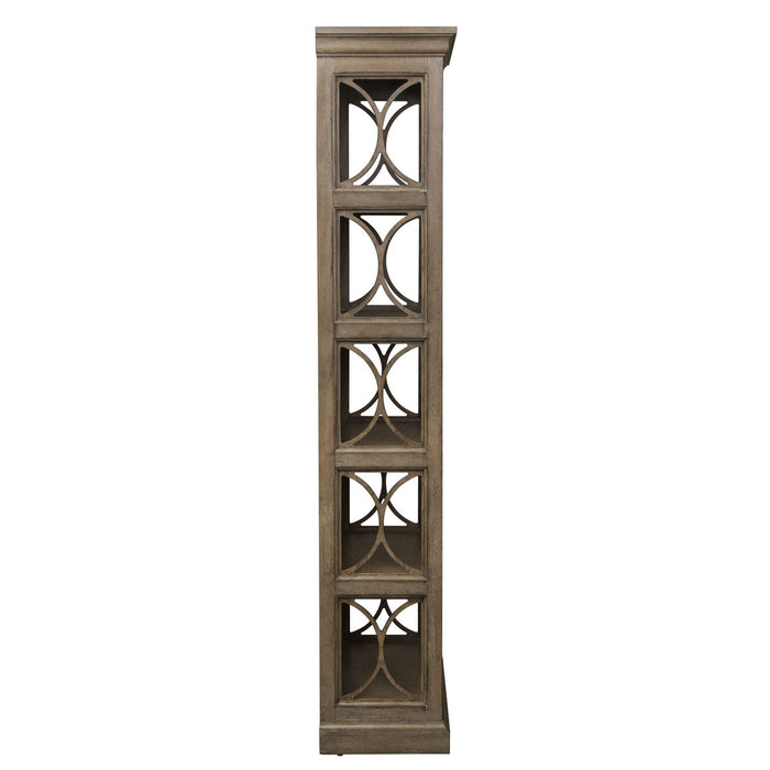 Simply Elegant Bookcase in Heathered Taupe - Plourde Furniture Co (Caribou, ME)