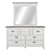 Allyson Park King California Panel Bed, Dresser & Mirror - Plourde Furniture Co (Caribou, ME)