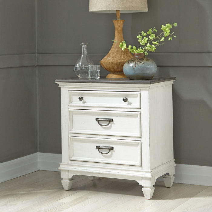 Allyson Park King California Panel Bed, Dresser & Mirror, Night Stand - Plourde Furniture Co (Caribou, ME)