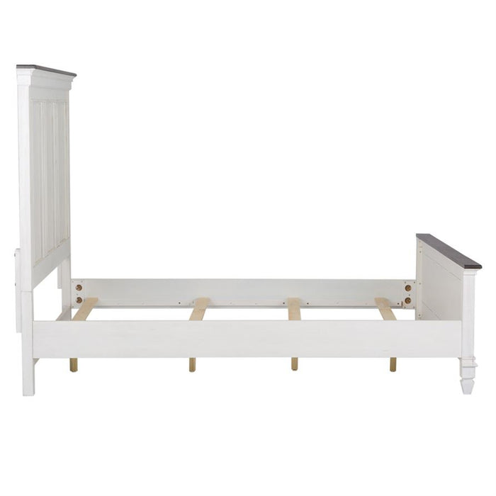 Liberty Furniture Allyson Park Cal King Panel Bed in Wirebrushed White