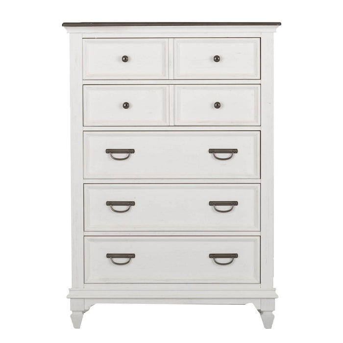 Allyson Park Queen Panel Bed, Dresser & Mirror, Chest - Plourde Furniture Co (Caribou, ME)