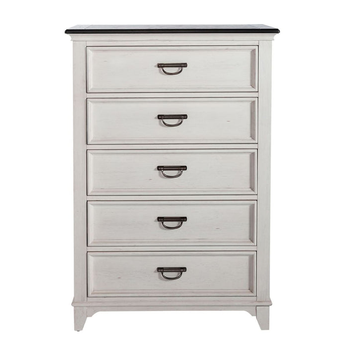 Liberty Furniture Allyson Park 5 Drawer Chest in White image