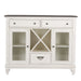 Liberty Furniture Allyson Park Buffet in White with Charcoal image