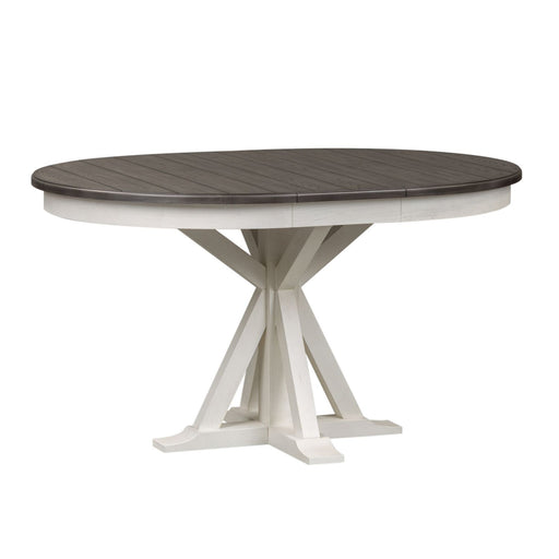 Allyson Park 5 Piece Pedestal Table Set - Plourde Furniture Co (Caribou, ME)