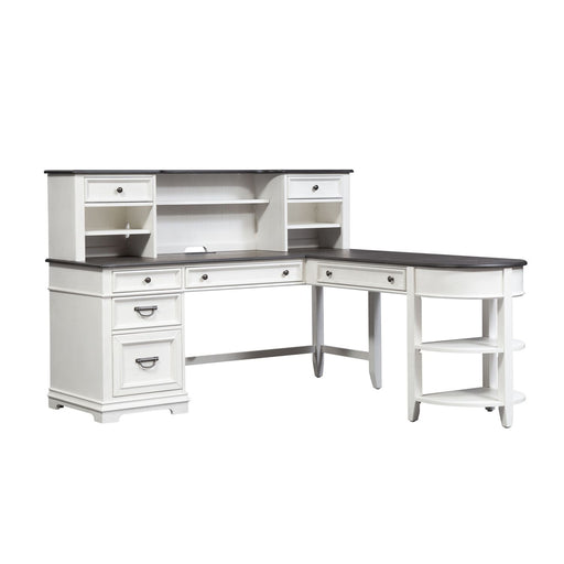 Allyson Park L Shaped Desk Set - Plourde Furniture Co (Caribou, ME)