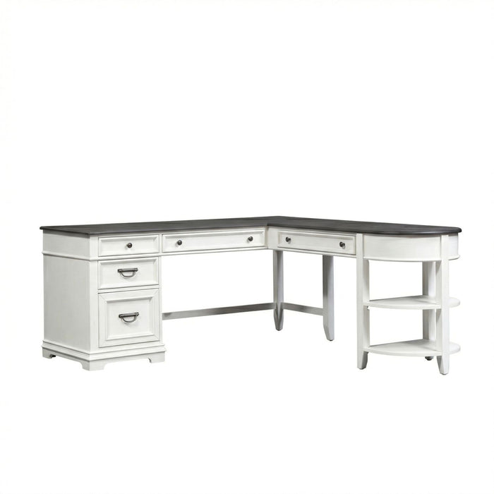 Allyson Park Opt L Shaped Desk Set - Plourde Furniture Co (Caribou, ME)