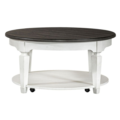 Liberty Furniture Allyson Park Round Cocktail Table in White image