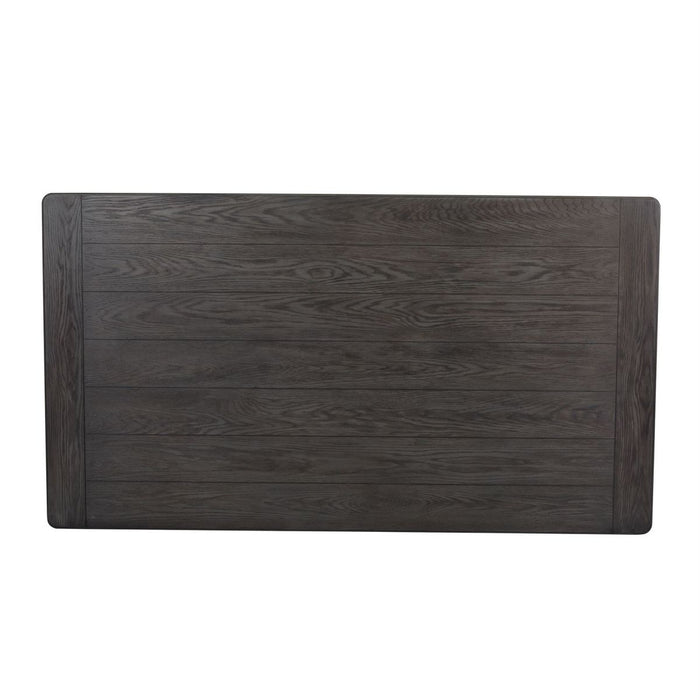 Liberty Furniture Allyson Park Rectangular Leg Table in White with Charcoal